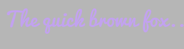 Image with Font Color C2A2EF and Background Color B6B6B6